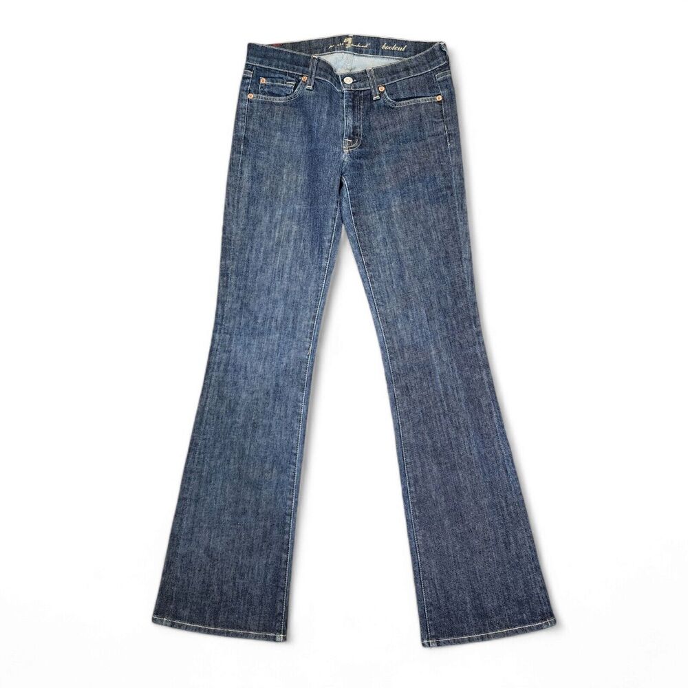 7 For All Mankind Women's Blue Boot Cut Jeans